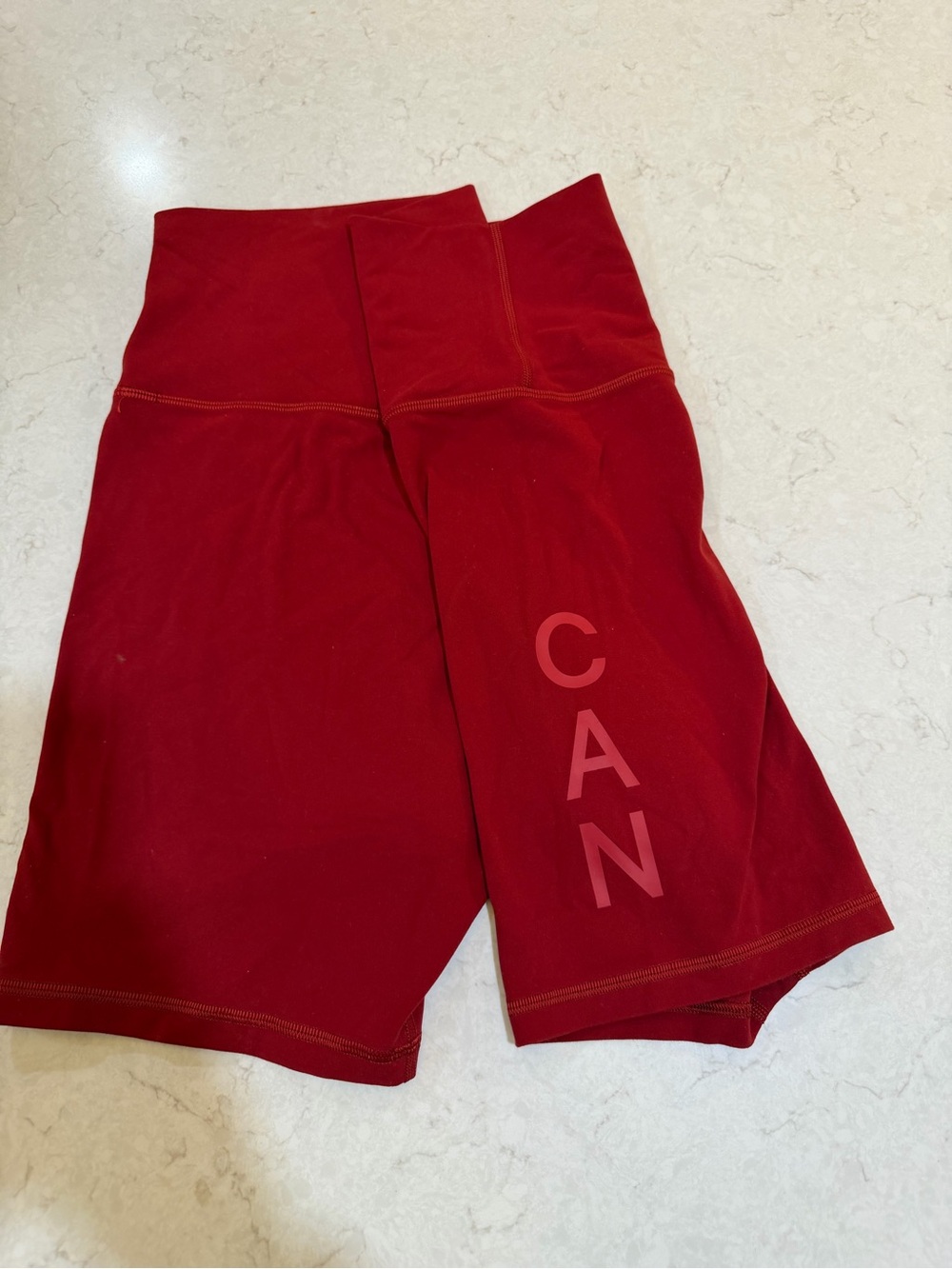 lululemon athletica Red Canada Olympic Biker Shorts - Picture 4 of 6